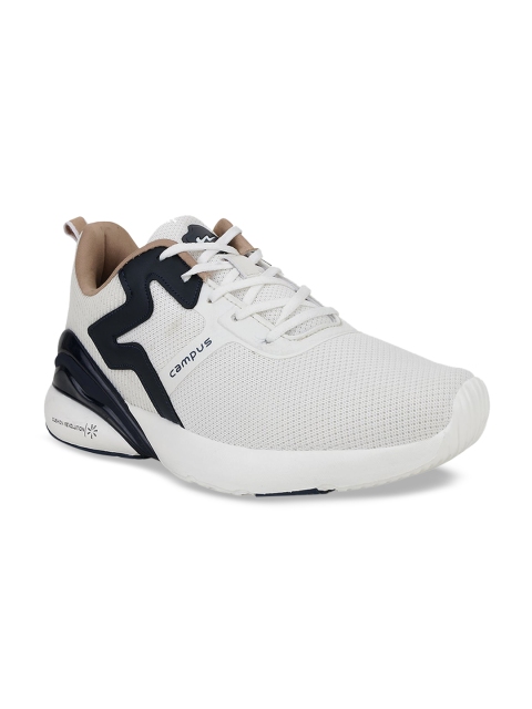 Campus Men Off-White Mesh Running Shoes