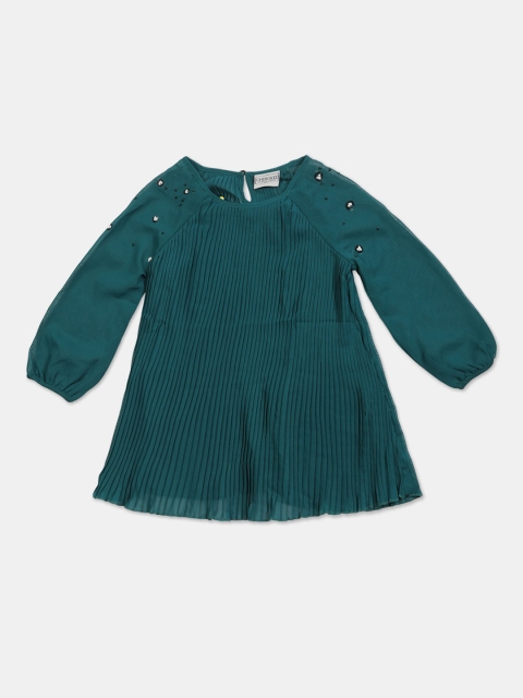 Cherokee Girls Teal Blue Solid Tunic
