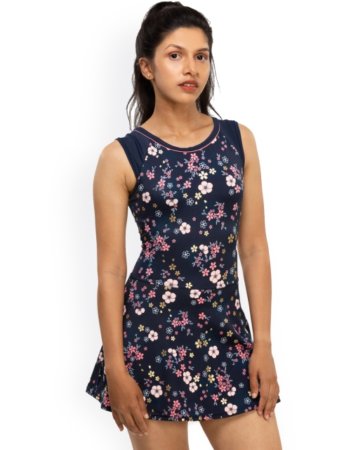 Nabaiji By Decathlon Women Navy Blue & Pink Printed Swimming Dress With Attached Shorts
Nabaiji By Decathlon Women Navy Blue & Pink Printed Swimming Dress With Attached Shorts