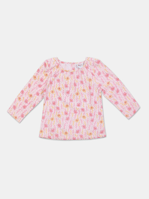 Donuts Pink Floral Printed Top 
Donuts Pink Floral Printed Top