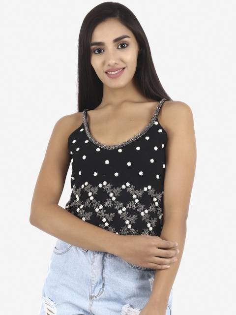 Diwaah Black Embellished Top