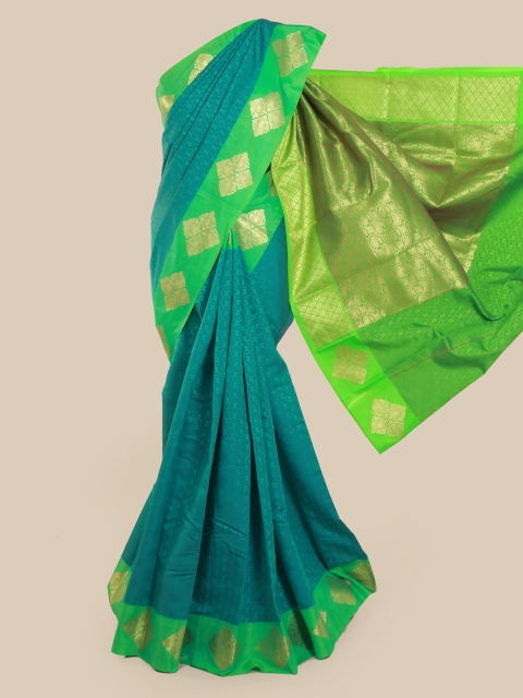 Pothys Green Printed Art Silk Saree