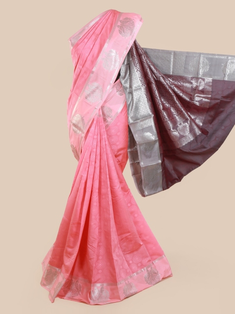 Pothys Pink Printed Art Silk Saree