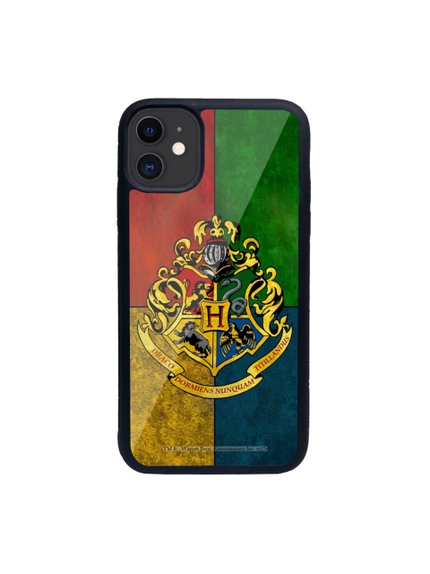 macmerise Green & Yellow Hogwarts Sigil Printed iPhone 11 Back Case