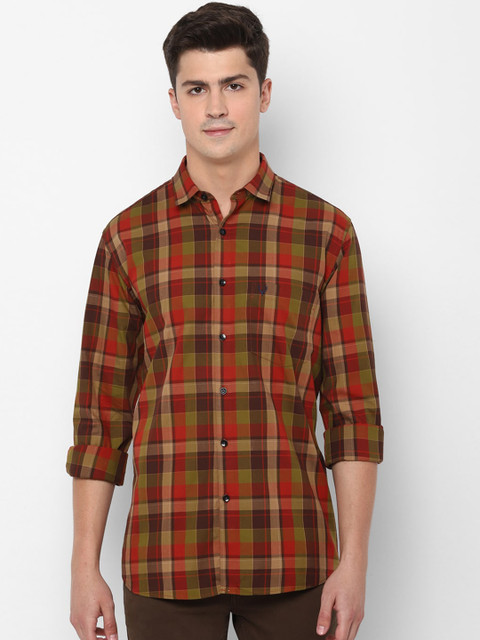 Allen Solly Men Multicoloured Slim Fit Checked Casual Cotton Shirt, Multi 
Allen Solly Men Multicoloured Slim Fit Checked Casual Cotton Shirt, Multi