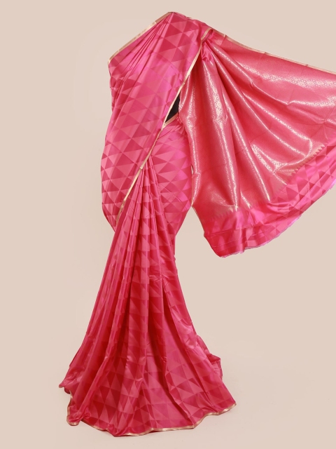 Pothys Pink Woven Design Art Silk Saree