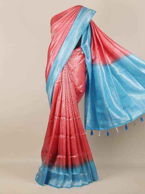 Pothys Pink Woven Design Jute Silk Saree