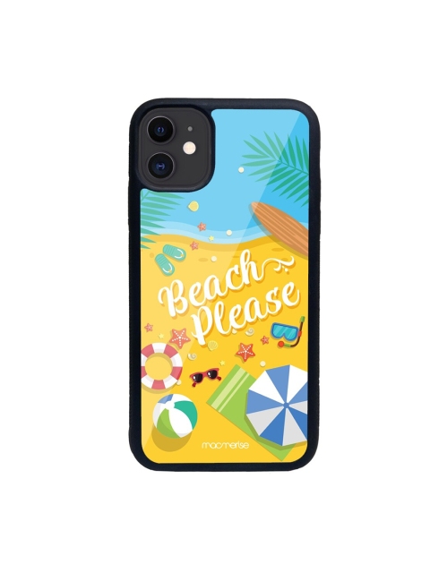 macmerise Black & Yellow Beach Please iPhone 11 Back Case