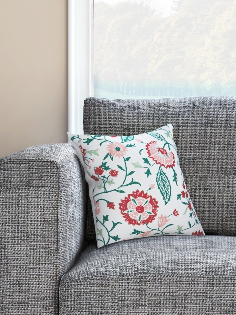 Living scapes by Pantaloons White & Green Set of Single Ethnic Motifs Square Cushion Covers
Living scapes by Pantaloons White & Green Set of Single Ethnic Motifs Square Cushion Covers