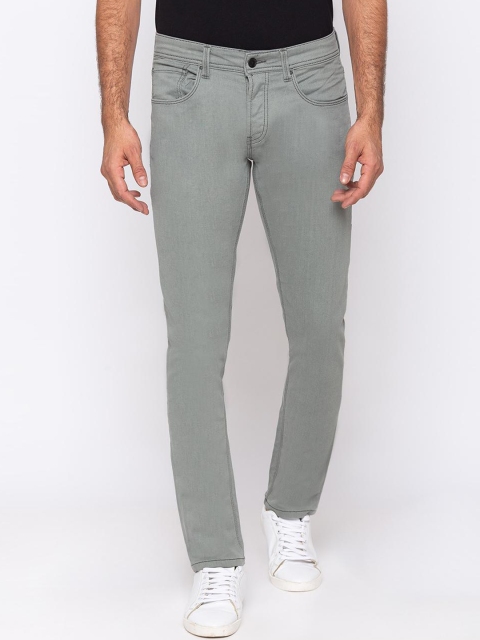 SPYKAR Men Grey Slim Fit Low-Rise Clean Look Jeans