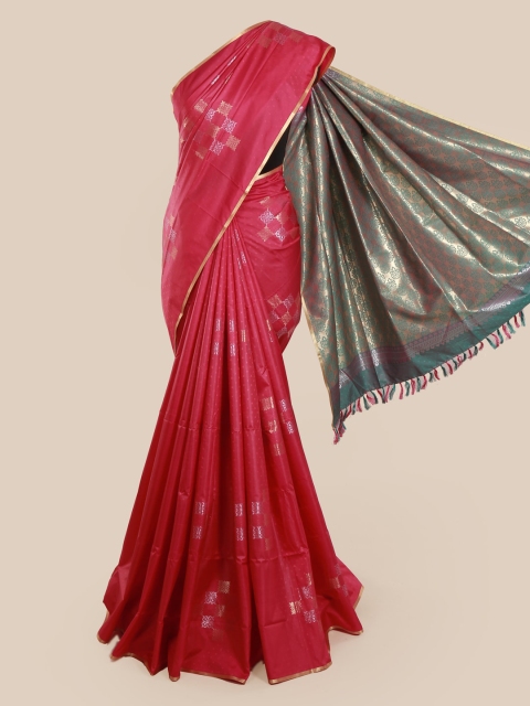 Pothys Pink Woven Design Art Silk Saree