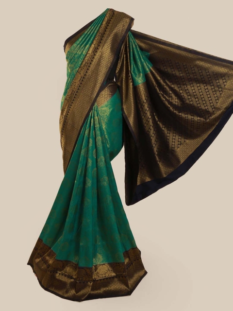 Pothys Green Art Silk Woven Design Banarasi Saree