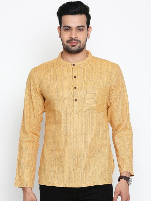 Vivids India Men Mustard Kurta