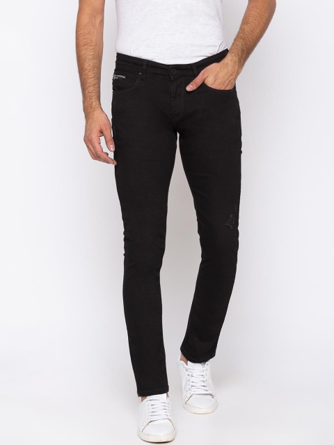SPYKAR Men Black Slim Fit Low-Rise Clean Look Jeans