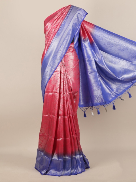 Pothys Pink Woven Design Jute Silk Saree