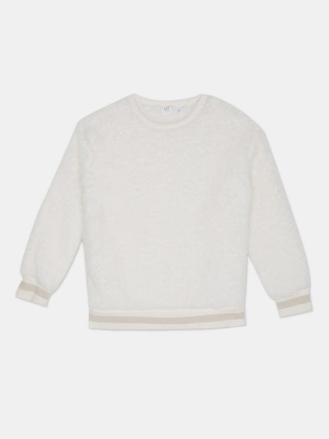 GAP Girls Off White Round Neck Sherpa Pullover
GAP Girls Off White Round Neck Sherpa Pullover