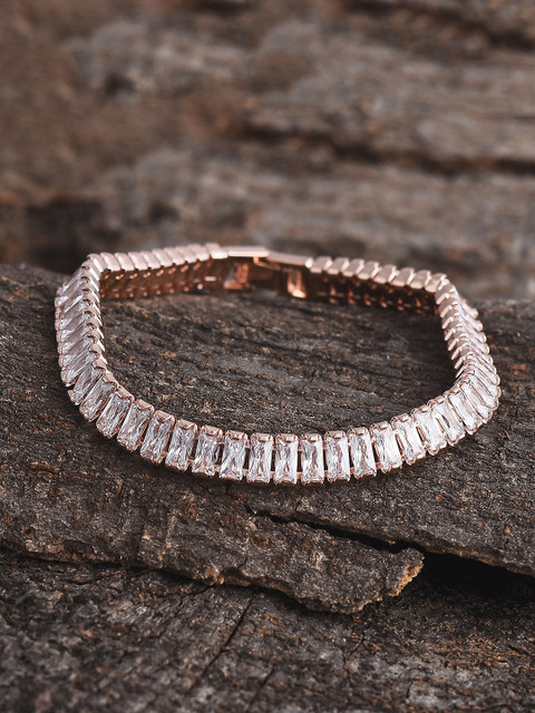 Tistabene Rose Gold-Plated Princess Baguettes Link Bracelet
Tistabene Rose Gold-Plated Princess Baguettes Link Bracelet