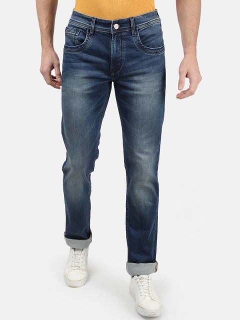 Monte Carlo Men Blue Slim Fit Mid-Rise Clean Look Jeans