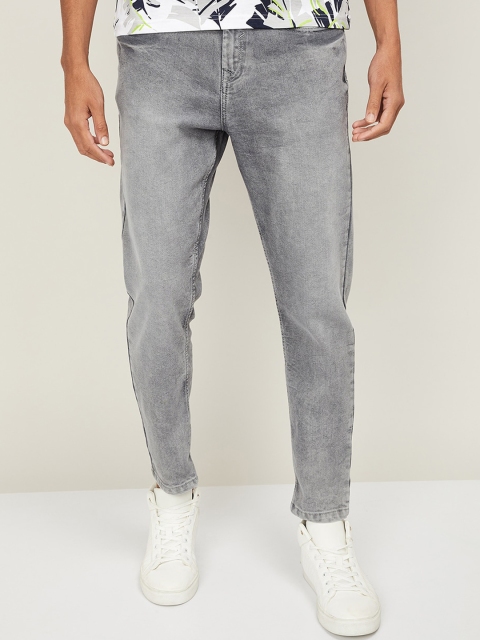 Forca by Lifestyle Men Grey Regular Fit Jeans