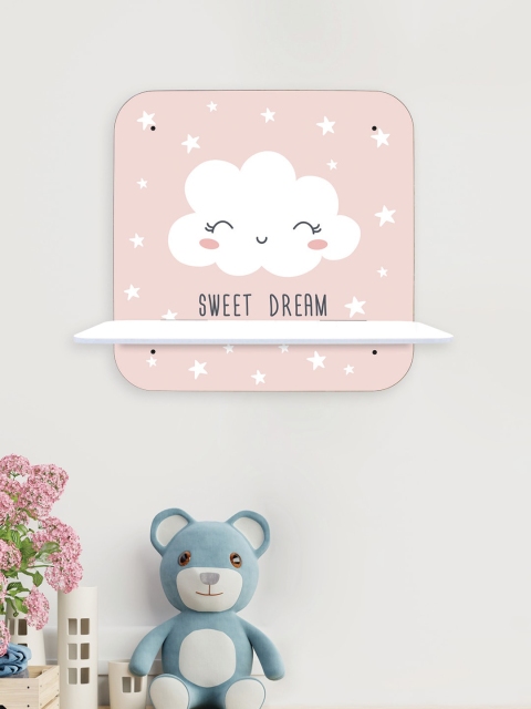 RANDOM Pink & White MDF Basic Bath Shelf