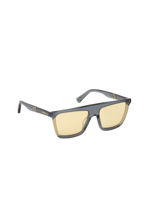 DIESEL Men Brown Lens & Gunmetal-Toned Square Sunglasses with UV Protected Lens DL0323 59
DIESEL Men Brown Lens & Gunmetal-Toned Square Sunglasses with UV Protected Lens DL0323 59