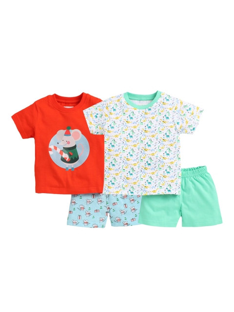 BUMZEE Unisex Kids Pack of 2 Multicoloured Printed Cotton T-shirt with Shorts, Multi
BUMZEE Unisex Kids Pack of 2 Multicoloured Printed Cotton T-shirt with Shorts, Multi