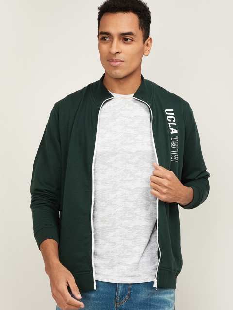 UCLA Men Green Printed Sweatshirt