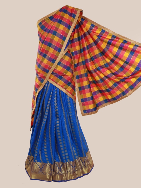 Pothys Multicoloured Woven Design Silk Blend Saree, Multi