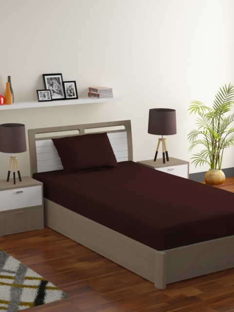 Bromwick Coffee Brown Solid 180 TC Polycotton 1 Single Bedsheet with 1 Pillow Covers
Bromwick Coffee Brown Solid 180 TC Polycotton 1 Single Bedsheet with 1 Pillow Covers
