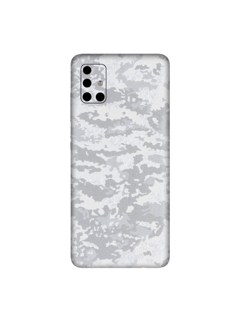 Trendy Skins Silver-Toned & Grey Shadow Pattern Samsung Galaxy A51 Phone Skin