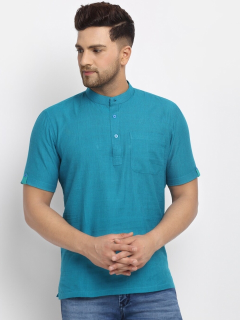 NEUDIS Men Blue Handloom Kurta