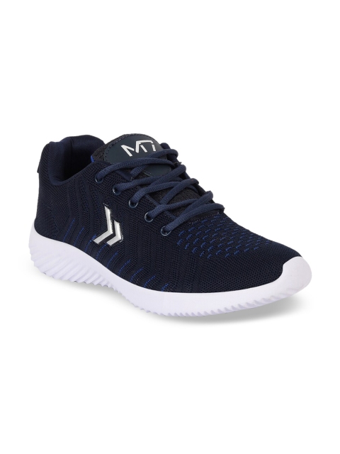M7 by Metronaut Men Woven Design Sneakers Casual Shoes, Navy blue