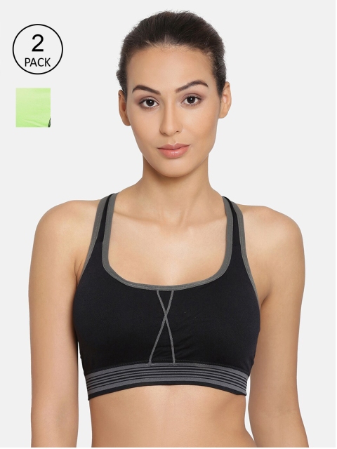 PRETTYBOLD Pack Of 2 Non-Wired Lightly Padded Workout Bra PBX-04 BLACK FLUORESCENT-CF20-
PRETTYBOLD Pack Of 2 Non-Wired Lightly Padded Workout Bra PBX-04 BLACK FLUORESCENT-CF20-