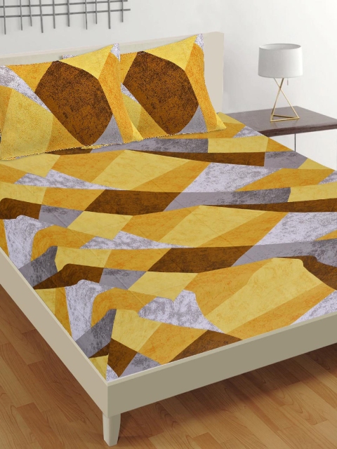 Tistabene Brown & Yellow Geometric 180 TC Cotton 1 King Bedsheet with 2 Pillow Covers
Tistabene Brown & Yellow Geometric 180 TC Cotton 1 King Bedsheet with 2 Pillow Covers