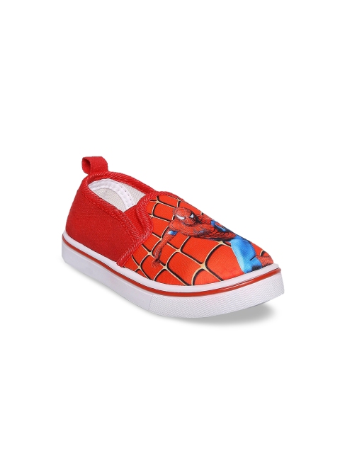 Pantaloons Junior Red Boys Spiderman Printed Slip-on Sneakers