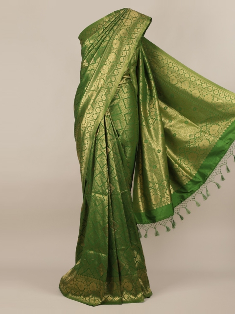 Pothys Green Pure Silk Woven Design Banarasi Saree