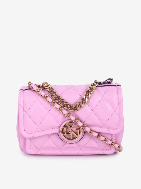 LYN Purple Textured Sling Bag
