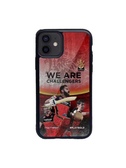 macmerise Black & Red RCB Celebration iPhone 12 Back Case