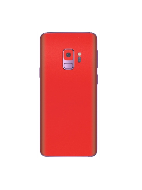 Trendy Skins Red Solid Matte Pattern Samsung Galaxy S9 Phone Skin