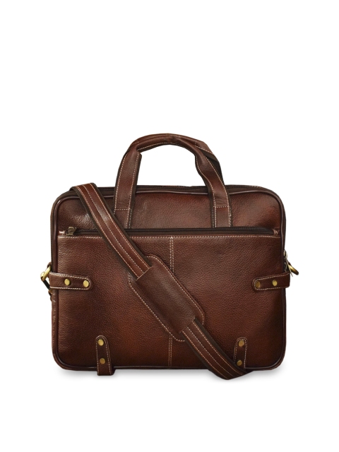 ABYS Unisex Brown Solid 14" Laptop Bag