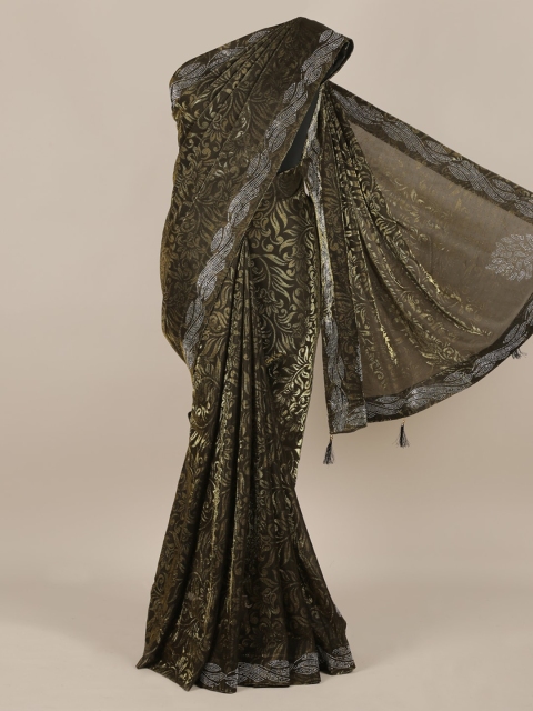Pothys Green Printed Net Saree