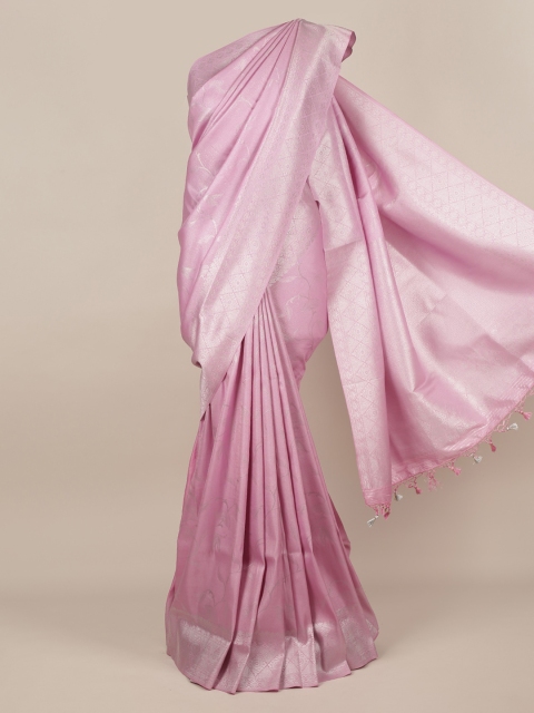 Pothys Pink Pure Silk Woven Design Banarasi Saree