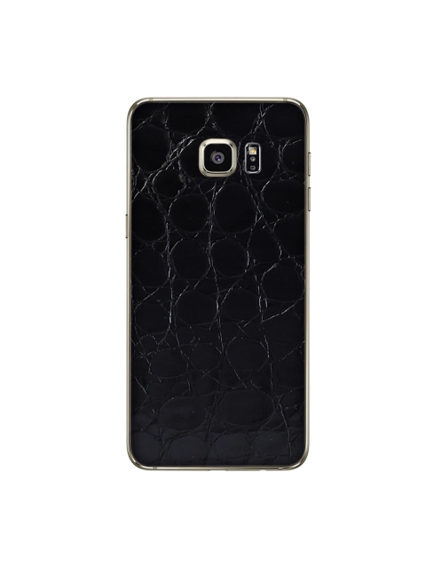 Trendy Skins Black Crocodile Pattern Vinyl Samsung Galaxy S6 Edge Phone Case