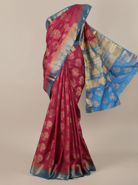 Pothys Maroon & Blue Jute Silk Woven Design Saree
Pothys Maroon & Blue Jute Silk Woven Design Saree