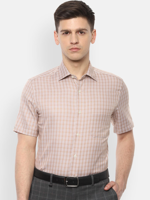 Louis Philippe Men Beige Checked Casual Shirt
Louis Philippe Men Beige Checked Casual Shirt