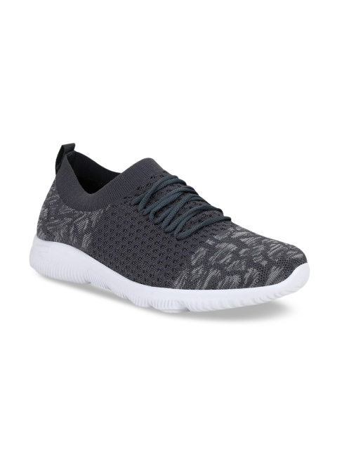 M7 by Metronaut Men Grey Woven Design Sneakers Casual Shoes