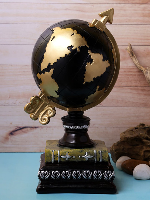 A Vintage Affair- Home Decor Golden & Black Vintage Globe Tabletop Accent Showpiece, Gold
A Vintage Affair- Home Decor Golden & Black Vintage Globe Tabletop Accent Showpiece, Gold