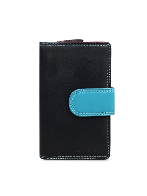 CALFNERO Blue Solid Clutch