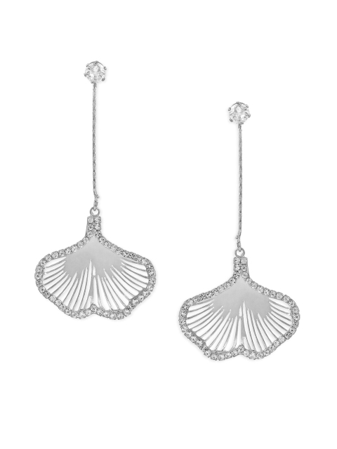 TOKYO TALKIES X rubans FASHION ACCESSORIES Silver-Plated Contemporary Drop Earrings