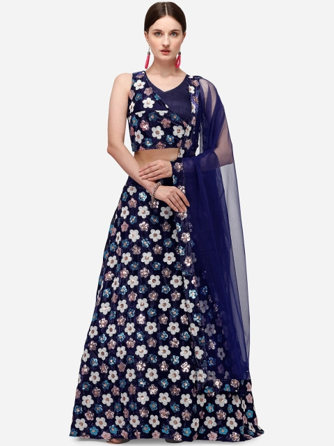 JATRIQQ Blue & Cream-Coloured Embellished Semi-Stitched Lehenga & Unstitched Blouse with Dupatta
JATRIQQ Blue & Cream-Coloured Embellished Semi-Stitched Lehenga & Unstitched Blouse with Dupatta